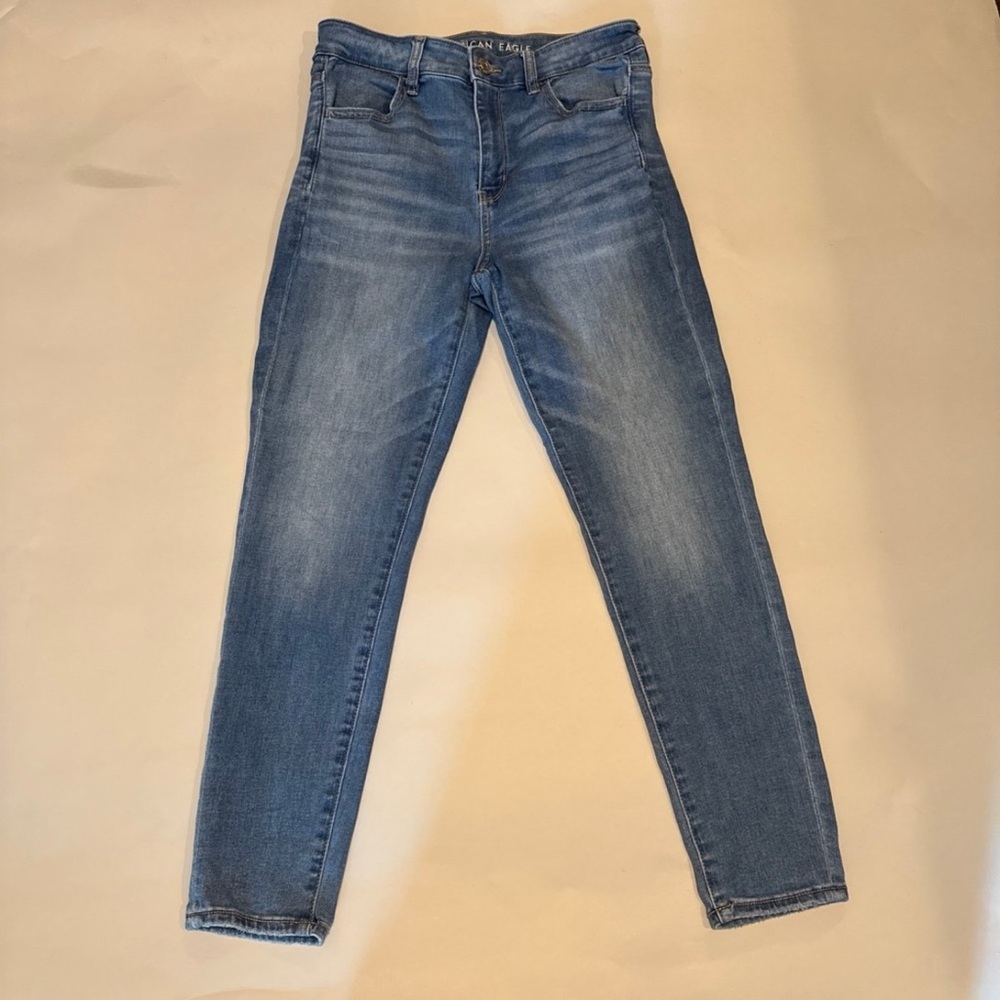 American Eagle Outfitters Women's Light Blue Skinny Jeans